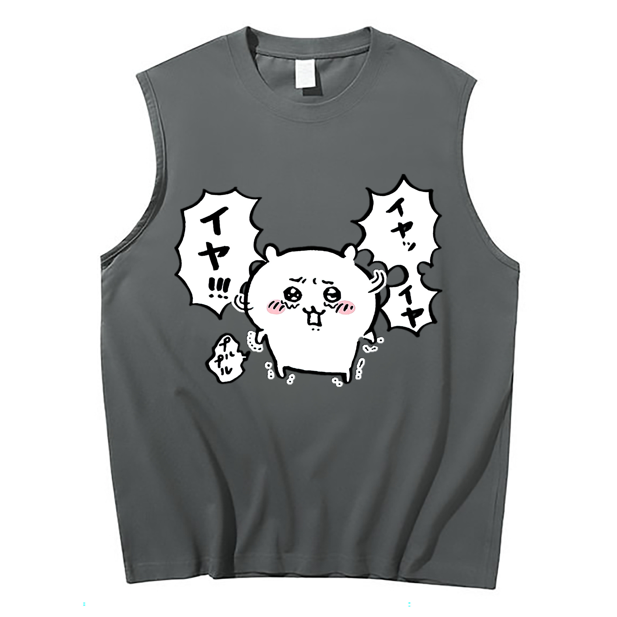 （画像用） ちいかわ ちいかわ Chii-kawa chiikawa コットン100％タンクトップ（フロントプリント）